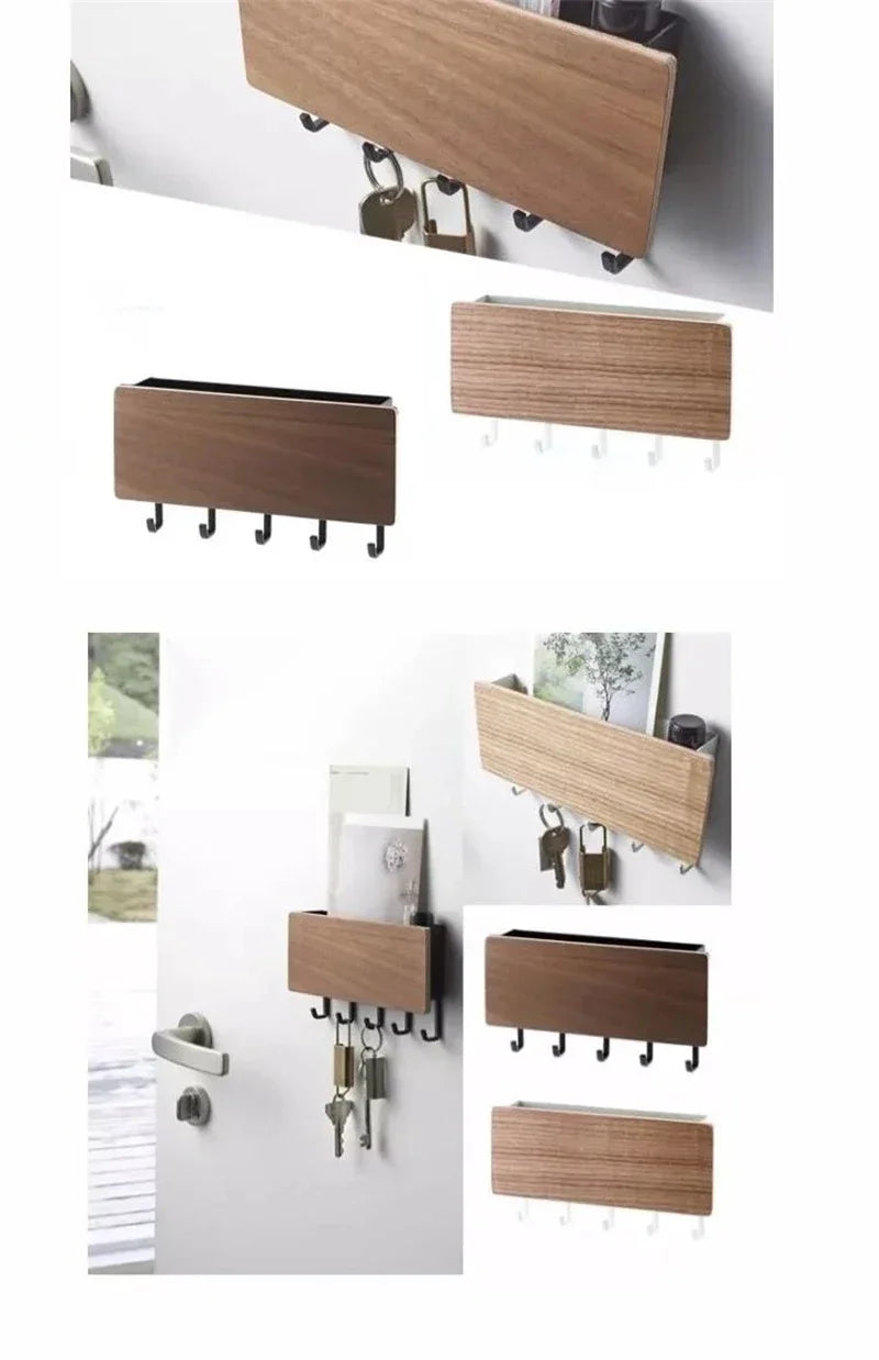 Wall Hanging Bamboo Key Hanger Holder Wall