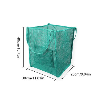 Protable Mesh Bag Large Capacity Reusable Kids Supplies Storage Bags