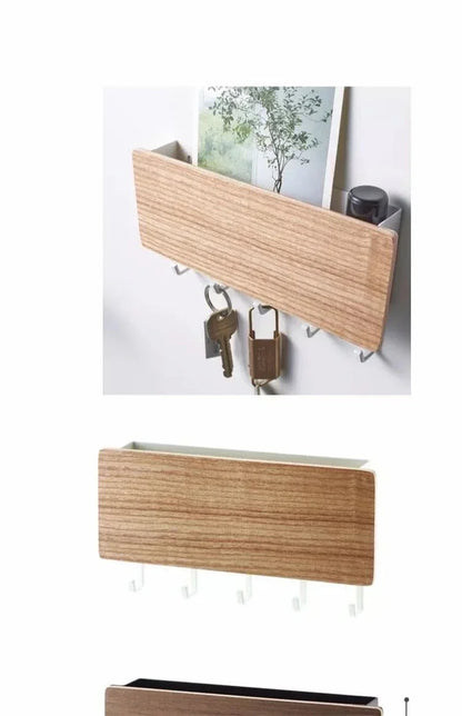 Wall Hanging Bamboo Key Hanger Holder Wall