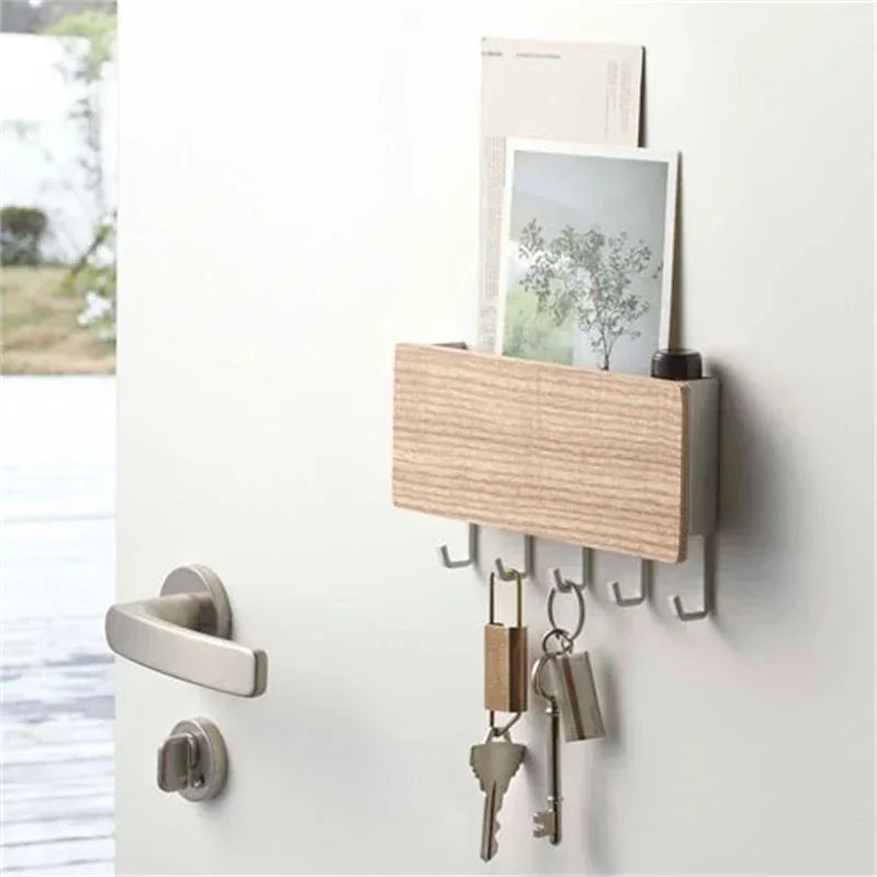 Wall Hanging Bamboo Key Hanger Holder Wall