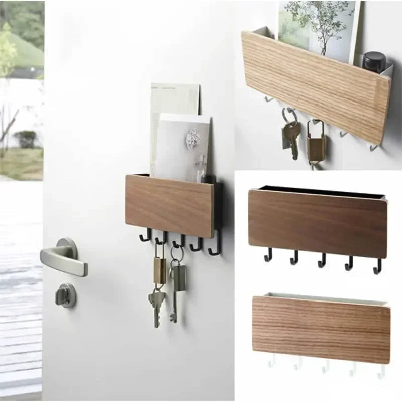 Wall Hanging Bamboo Key Hanger Holder Wall