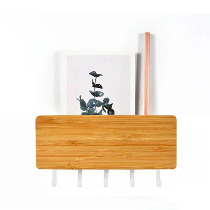 Wall Hanging Bamboo Key Hanger Holder Wall