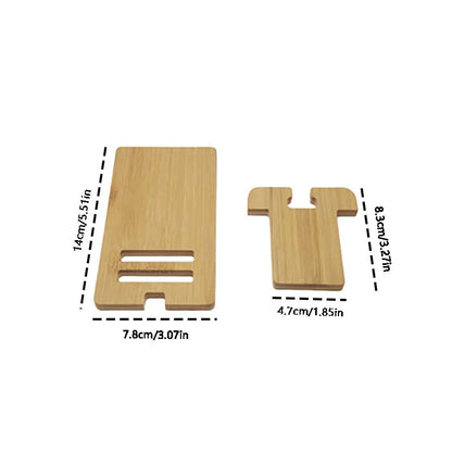 Desktop Bamboo phone holder Practical Wooden